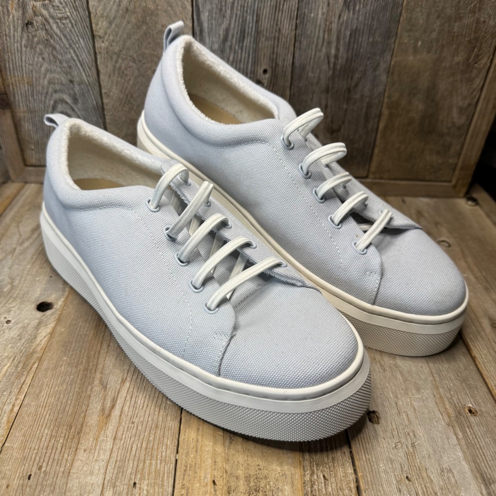 ABEO Jumpstreet Bunge-LT Light Blue Platform Canvas Sneakers Womens 11*